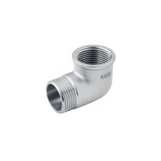 Уголок Karro 1/2 ВН нікельований KR-3212, фото  | SNABZHENIE.com.ua