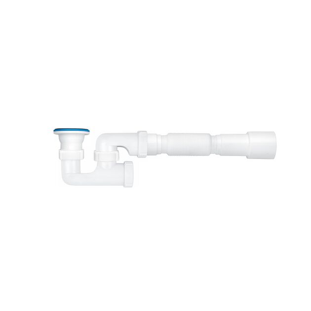 Сифон для душевого поддона ANIplast 1 1/2" с ревизией и трубой 40х40/50, фото  | SNABZHENIE.com.ua