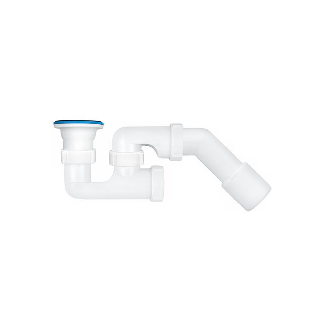 Сифон для душевого поддона ANIplast 1 1/2" с ревизией и трубой 40х40/50, фото , изображение 3 | SNABZHENIE.com.ua