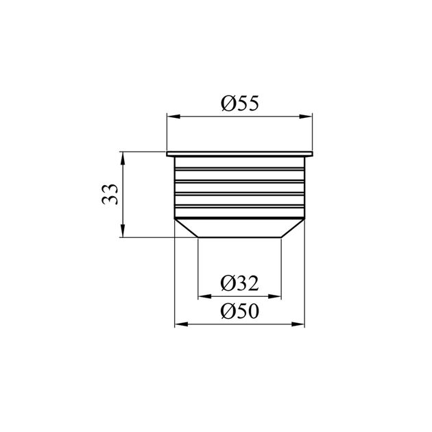 Перехід для внутрішньої каналізації Rozma 50х32 мм, фото , зображення 2 | SNABZHENIE.com.ua