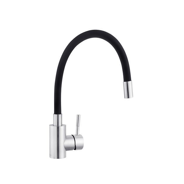 Смеситель для кухни с гибким изливом Kroner KRP Edelstahl, фото , изображение 3 | SNABZHENIE.com.ua