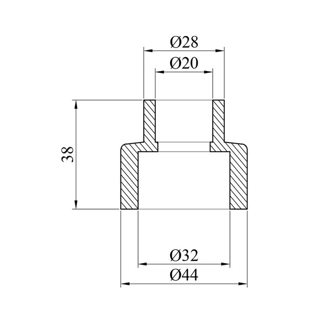 Муфта редукційна PPR GrandiTherm 32х20 мм, фото , зображення 2 | SNABZHENIE.com.ua