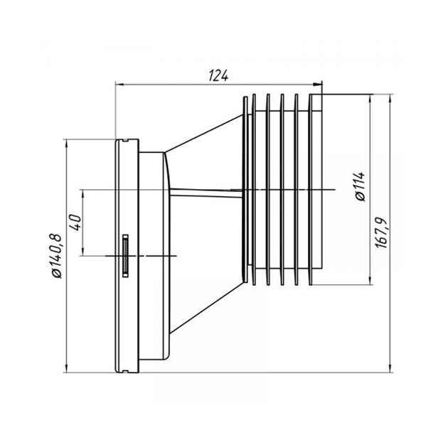 Фановая труба ANIplast для унитаза 110 мм W0420EU, фото , изображение 2 | SNABZHENIE.com.ua