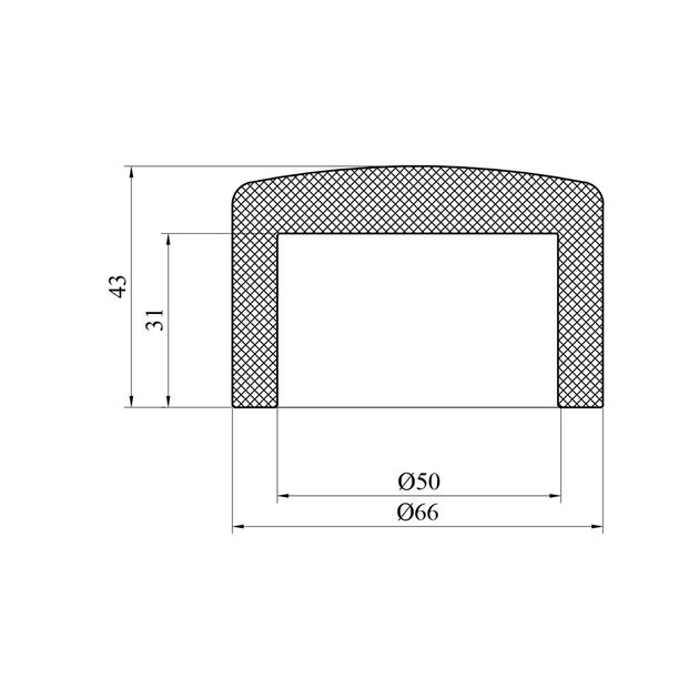 Заглушка PPR Rozma 50 мм, фото , изображение 2 | SNABZHENIE.com.ua