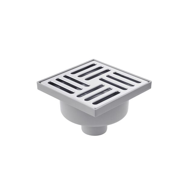 Трап ANIplast 50 мм с нержавеющей решеткой 15x15 см TA5212EU, фото  | SNABZHENIE.com.ua