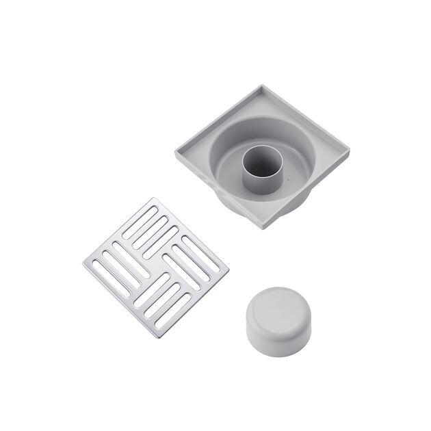 Трап ANIplast 50 мм с нержавеющей решеткой 15x15 см TA5212EU, фото , изображение 3 | SNABZHENIE.com.ua