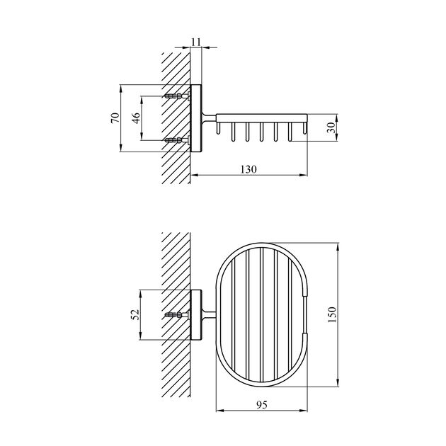 Мыльница Kroner KRM Elbe ACC2902-2, фото , изображение 2 | SNABZHENIE.com.ua