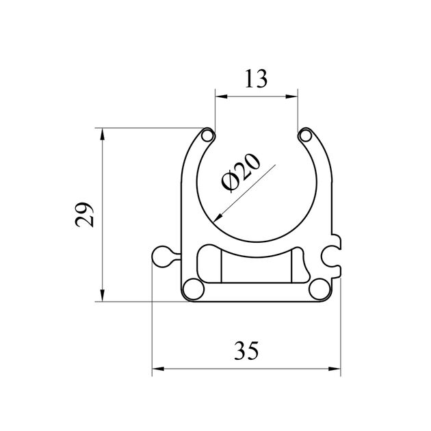 Кріплення для труб PPR Baux 20 мм, фото , зображення 2 | SNABZHENIE.com.ua