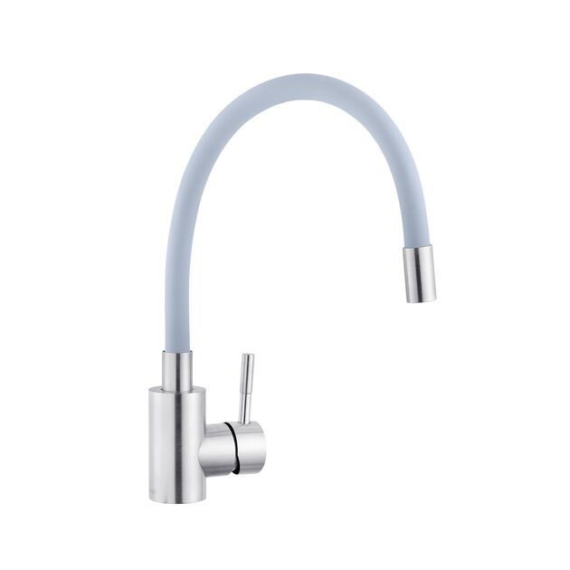 Змішувач для кухні з гнучким виливом Kroner KRP Edelstahl Klassisch - ESG035GRA, фото , зображення 3 | SNABZHENIE.com.ua