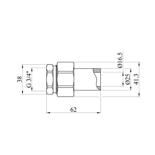 Американка PPR GrandiTherm 25х3/4 РВ, фото , зображення 2 | SNABZHENIE.com.ua