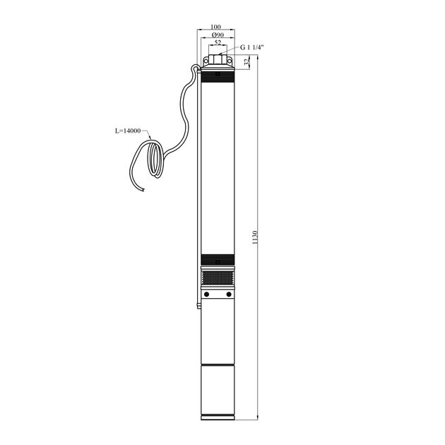 Насос глибинний Forwater 4QJD220-1,5 кВт, фото , зображення 2 | SNABZHENIE.com.ua