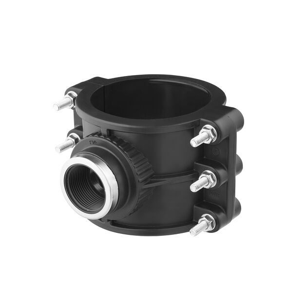 Седловая врезка ПЭ SantehPlast 110х1 1/4", фото , изображение 3 | SNABZHENIE.com.ua