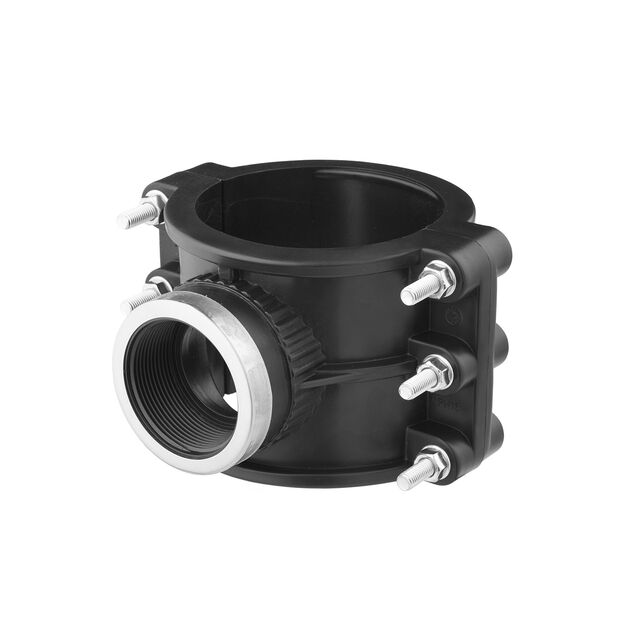 Седловая врезка ПЭ SantehPlast 110х2", фото , изображение 3 | SNABZHENIE.com.ua