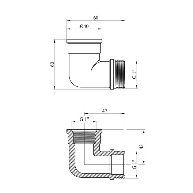 Уголок STA Premium 1 ВН никелированный, фото , изображение 2 | SNABZHENIE.com.ua