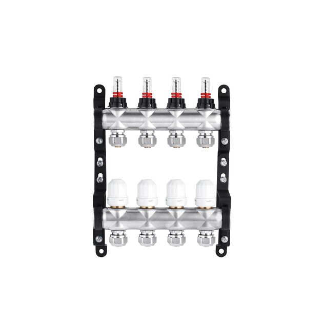 Колектор в зборі STA Classic на 4 виходи G1 з євроконусами, нержавіюча сталь, фото , зображення 3 | SNABZHENIE.com.ua