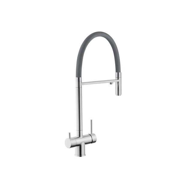 Смеситель для кухни Kroner KRP Edelstahl Klassisch с фильтром, фото , изображение 3 | SNABZHENIE.com.ua