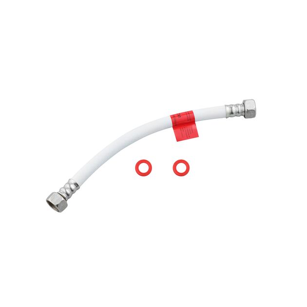 Шланг газовый Nikiforov 1/2" ВВ 60 см с гайками ПВХ белый, фото  | SNABZHENIE.com.ua