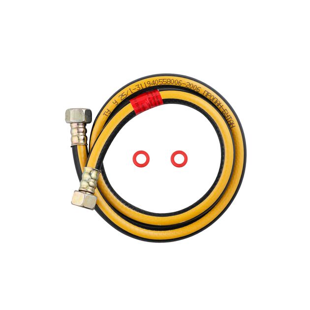 Шланг газовый Nikiforov 1/2" ВВ 150 см с металлическими гайками черный, фото  | SNABZHENIE.com.ua