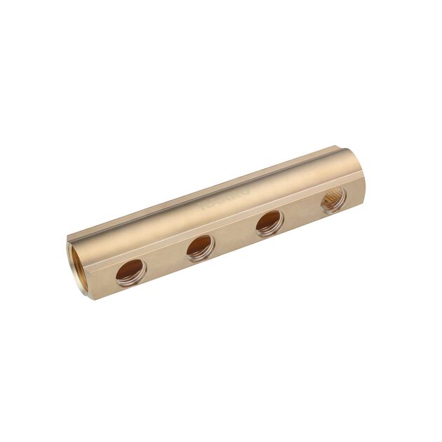 Коллектор балка Karro 4 выхода 1x1/2 РВ латунный KR-2001, фото  | SNABZHENIE.com.ua