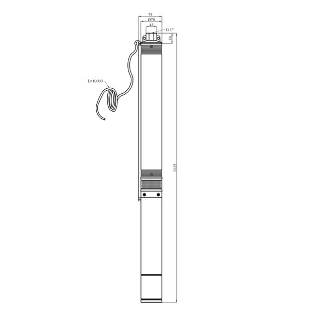 Насос глибинний Forwater 3QJD122-0.55 кВт, фото , зображення 2 | SNABZHENIE.com.ua