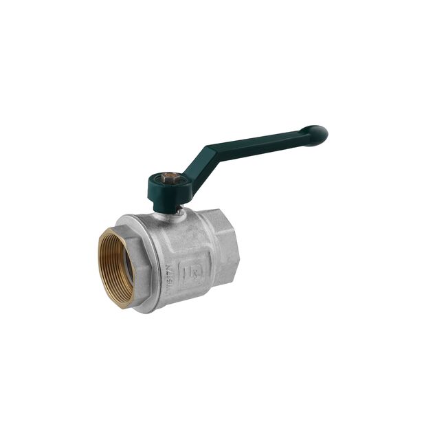 Кран шаровий STA LB 2 ВВ PN40 зелена ручка, никельований, фото  | SNABZHENIE.com.ua