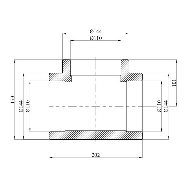 Тройник PPR GrandiTherm 110 мм, фото , изображение 2 | SNABZHENIE.com.ua