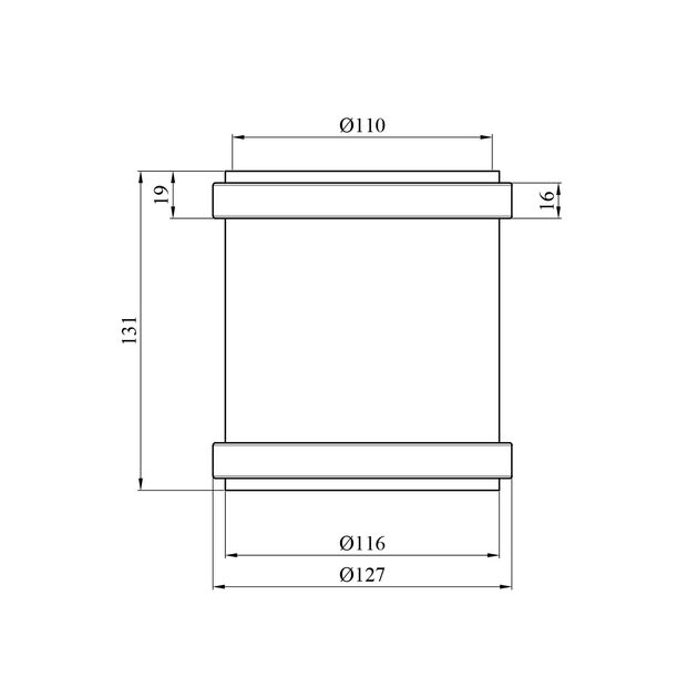 Муфта для внутрішньої каналізації Baux 110 мм, фото , зображення 2 | SNABZHENIE.com.ua