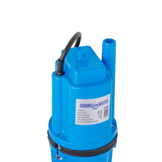 Насос вибрационный Grandwater XVM60-1 (нижний забор), фото , изображение 2 | SNABZHENIE.com.ua
