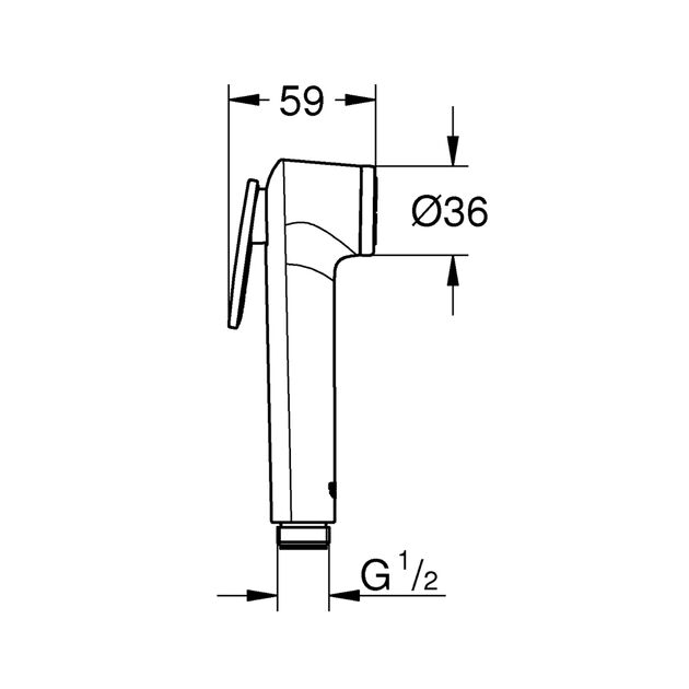 Лейка для душа Grohe Tempesta-F Trigger Spray 30 27512001, фото , изображение 2 | SNABZHENIE.com.ua