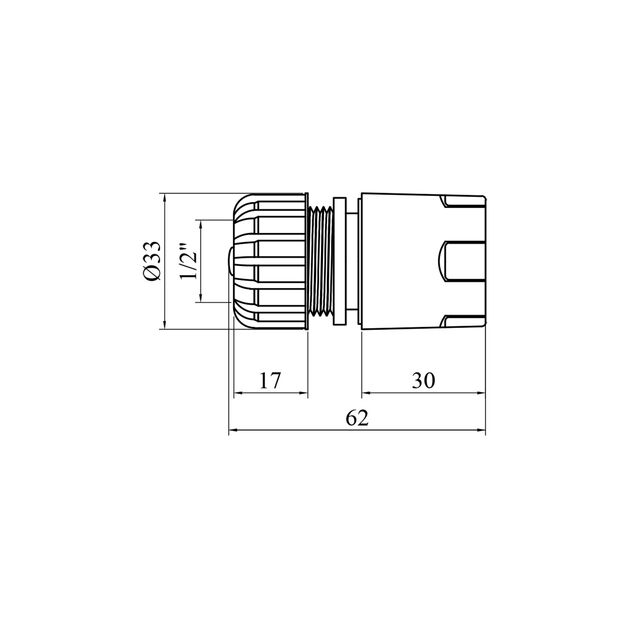 Коннектор Bradas Stop Gold Line 1/2" GL5810B, фото , зображення 2 | SNABZHENIE.com.ua
