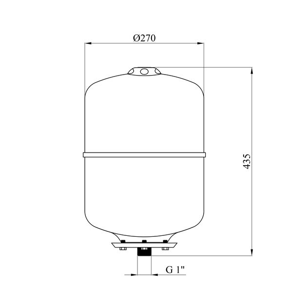 Расширительный бак Grandwater PTV24, фото , изображение 2 | SNABZHENIE.com.ua
