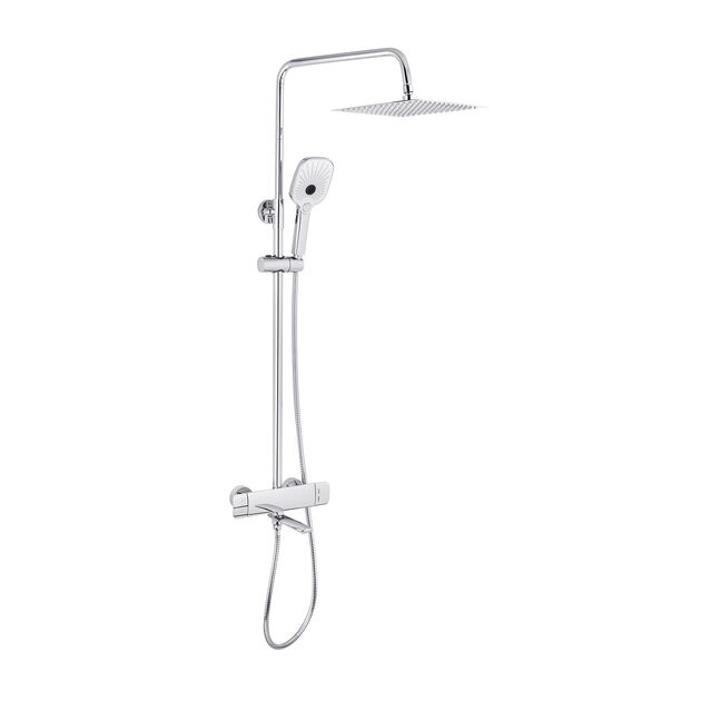 Набор 2 в 1 душевая система Kroner Makon-C063 + смеситель Makon-C010, фото , изображение 2 | SNABZHENIE.com.ua