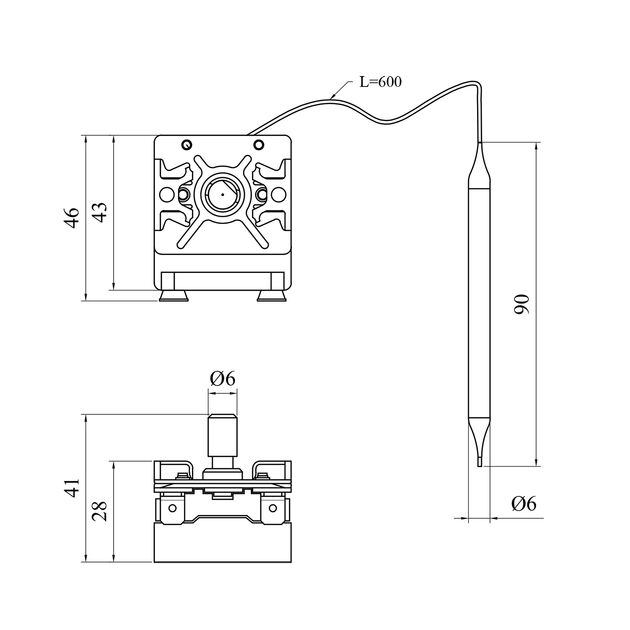 Термостат для бойлера Kroner 0227, фото , зображення 2 | SNABZHENIE.com.ua