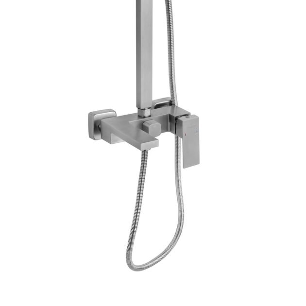 Душевая система Kroner KRP Edelstahl Kubus - ESG064, фото , зображення 3 | SNABZHENIE.com.ua