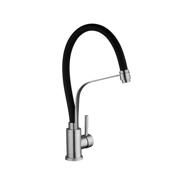 Смеситель для кухни Kroner KRP Edelstahl Klassisch - ESG03593BLK, фото , изображение 3 | SNABZHENIE.com.ua