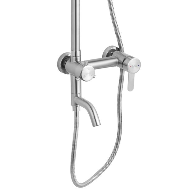 Душевая система Agua Elposo - INOX064, фото , изображение 3 | SNABZHENIE.com.ua