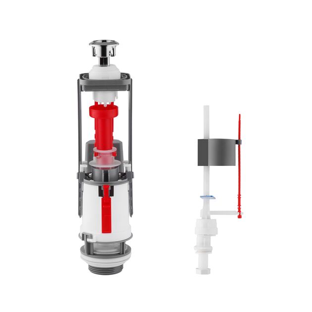 Комплект для бачка унитаза NM двухуровневый, с нижним подводом 1/2", фото  | SNABZHENIE.com.ua