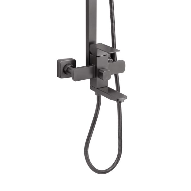 Душевая система Kroner KRP Edelstahl Kubus - PVD063, фото , зображення 3 | SNABZHENIE.com.ua