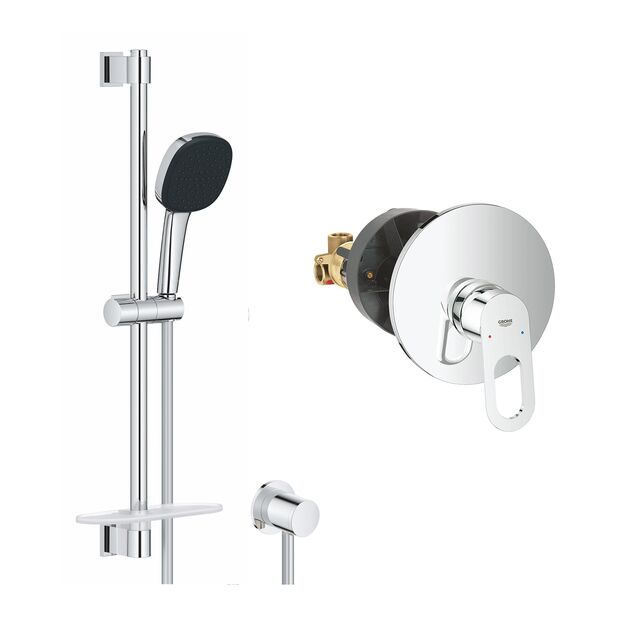 Душевая система Grohe Bauloop с гарнитуром Vitalio Comfort 110 и подключением Vitalio 2908026929, фото  | SNABZHENIE.com.ua