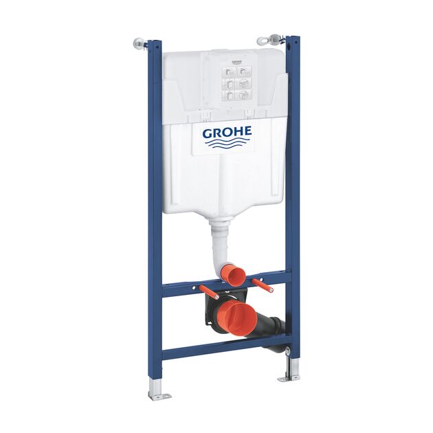 Комплект 4 в 1: Установка Grohe Solido 2 в 1 38971000 + Панель смыва для унитаза Grohe Even 389662430 + Унитаз подвесной безобедочный Kroner Eifel WHI483429 TORNADO с сиденьем Slim Duroplast / Soft KE483429WHIT(38971966243KE48T), фото , изображение 3 | SNABZHENIE.com.ua