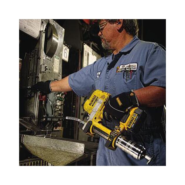 Пистолет масляный аккумуляторный DeWALT DCGG571M1, фото , изображение 3 | SNABZHENIE.com.ua