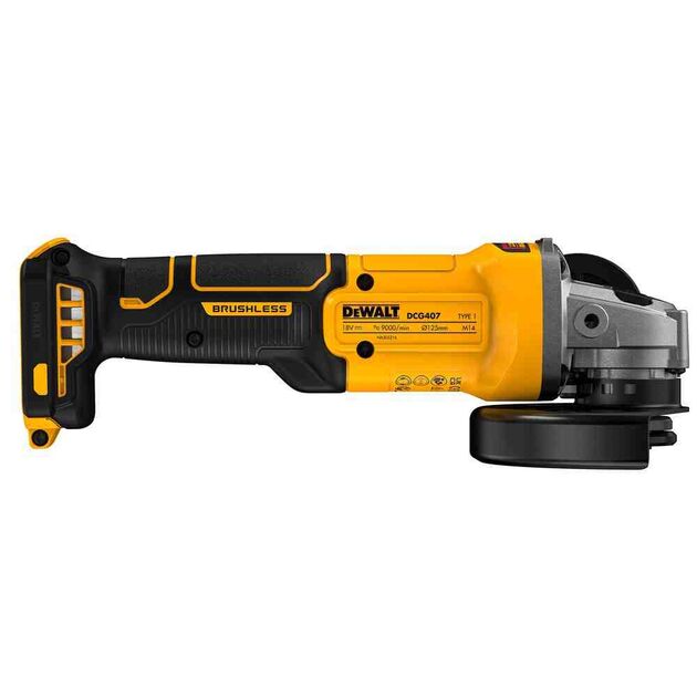 Шлифмашина угловая - болгарка аккумуляторная бесщёточная DeWALT DCG407NT, фото , изображение 3 | SNABZHENIE.com.ua