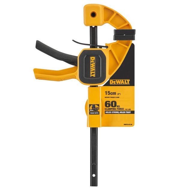 Струбцина М тригерна з максимальним зусиллям стиснення 45 кг DeWALT DWHT0-83139, фото , зображення 3 | SNABZHENIE.com.ua