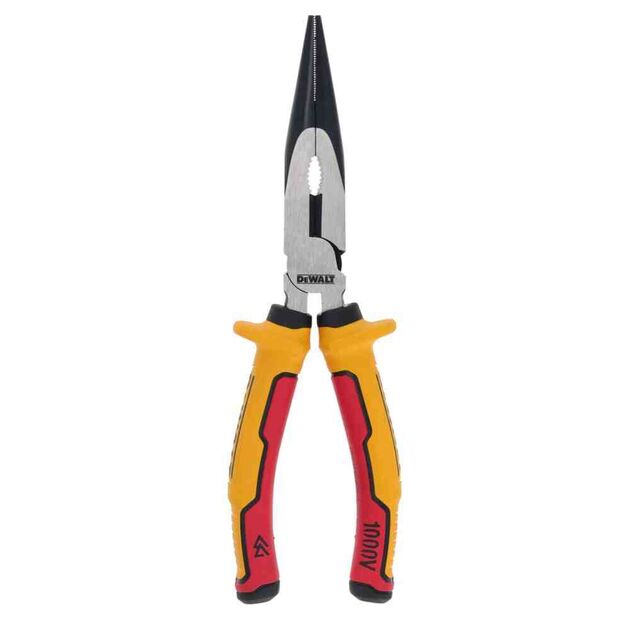 Плоскогубцы электрика LASER HARDENEDl VDE 1000V с удлиненными губками длиной 200 мм DeWALT DWHT82804-0, фото  | SNABZHENIE.com.ua