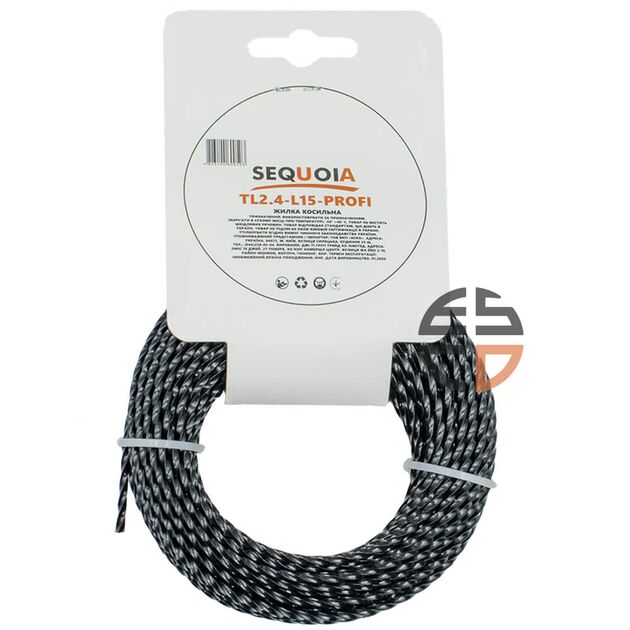Косильна леска SEQUOIA TL2.4-L15-Profi, фото , зображення 2 | SNABZHENIE.com.ua
