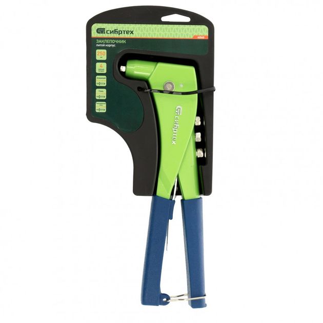 Заклепочник 250 мм, литий корпус, заклепки 2,4 - 3,2 - 4,0 - 4,8 мм СИБРТЕХ, фото , зображення 2 | SNABZHENIE.com.ua Заклепочник 250 мм, литий корпус, заклепки 2,4 - 3,2 - 4,0 - 4,8 мм СИБРТЕХ, фото , зображення 2 | SNABZHENIE.com.ua