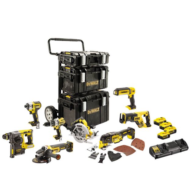 Набір з восьми інструментів безщіткових DeWALT DCK853P4, фото  | SNABZHENIE.com.ua
