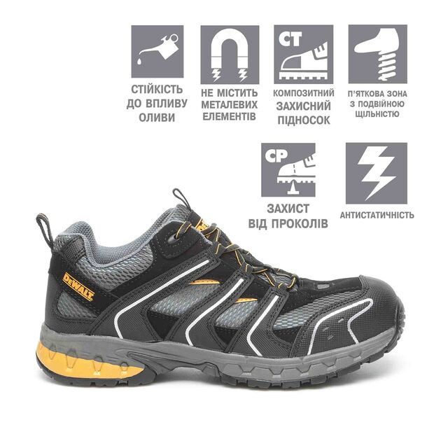 Чоловічі кросівки DeWalt Cutter Composite Black Розмір 42, фото  | SNABZHENIE.com.ua
