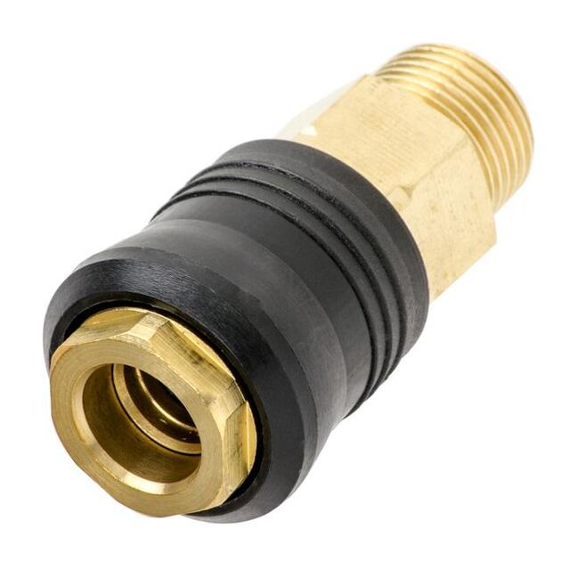 Быстроразъемное соединение с нар. резьбой 3/8" INTERTOOL PT-1819, фото , изображение 3 | SNABZHENIE.com.ua