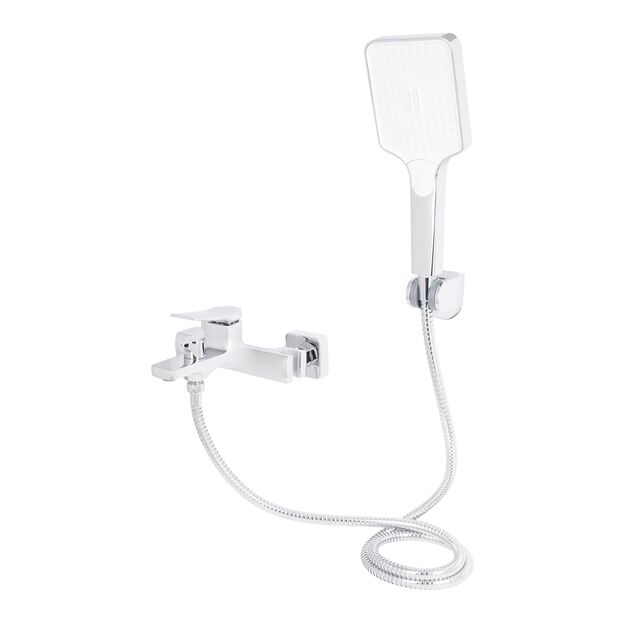 Смеситель для ванны Qtap Nando с душевым гарнитуром QTNAN259CRM48651 Chrome, фото , изображение 3 | SNABZHENIE.com.ua